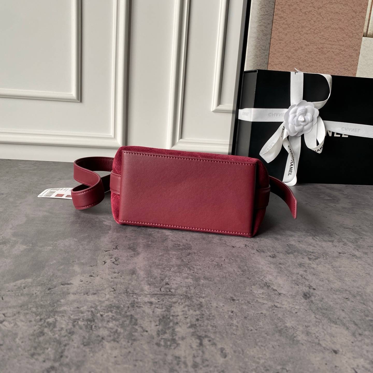 シャネル CHANEL 6537 マトラッセ フラップバッグ レザー編み込みチェーン ゴールド金具 レディース ブラック - 画像 6
