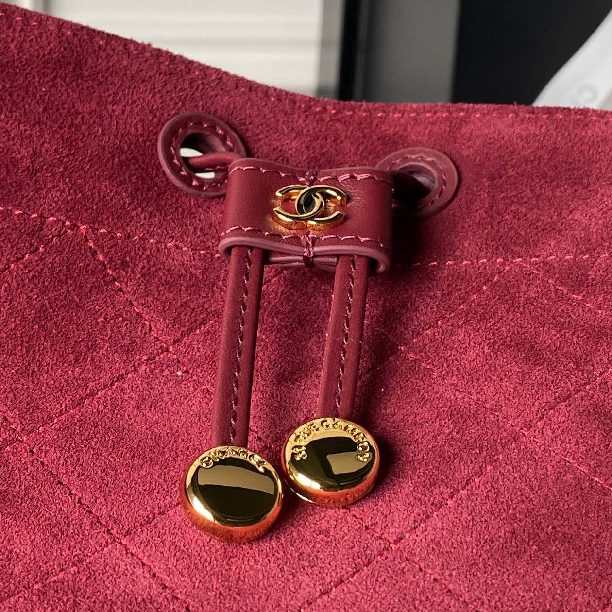 シャネル CHANEL 6537 マトラッセ フラップバッグ レザー編み込みチェーン ゴールド金具 レディース ブラック - 画像 8