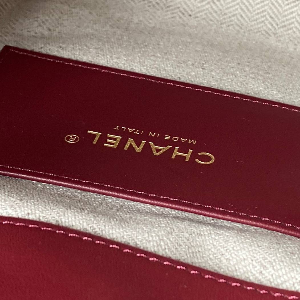 シャネル CHANEL 6537 マトラッセ フラップバッグ レザー編み込みチェーン ゴールド金具 レディース ブラック - 画像 11