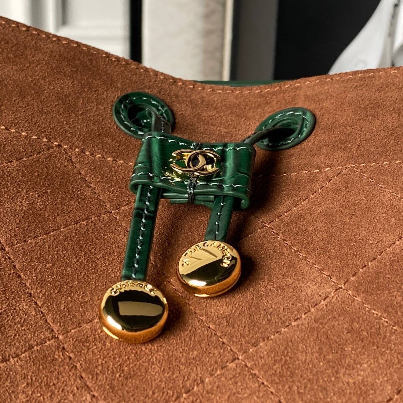 シャネル CHANEL 6537 マトラッセ フラップバッグ レザー編み込みチェーン ゴールド金具 レディース ブラック - 画像 17