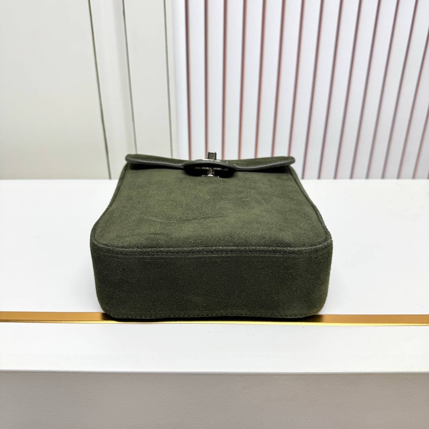 シャネル 6228 ラムスキン フラップバッグ シルバー金具 レザー編み込みチェーン クロスボディ レディース ブラック - 画像 14