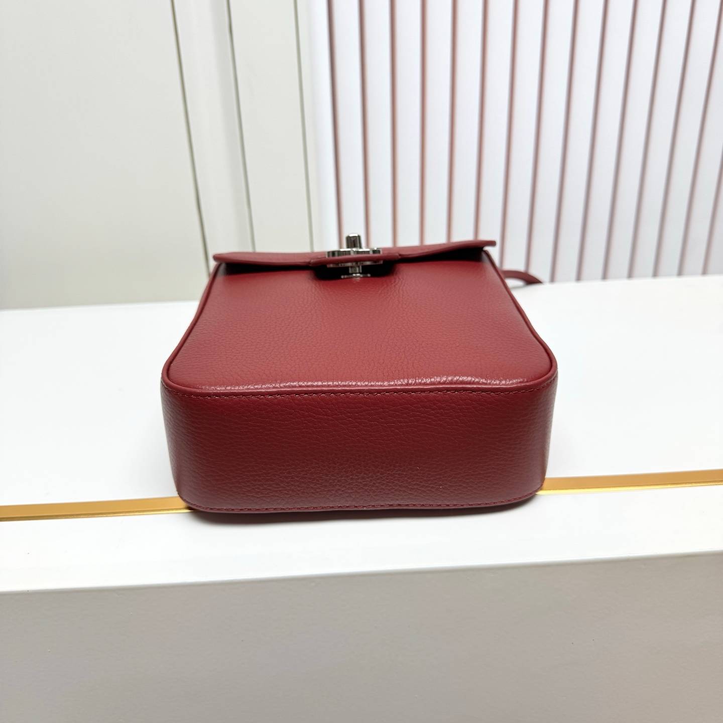 シャネル CHANEL 6228 マトラッセ フラップバッグ キャビアスキン シルバー金具 レザー編み込みチェーン 2W - 画像 5