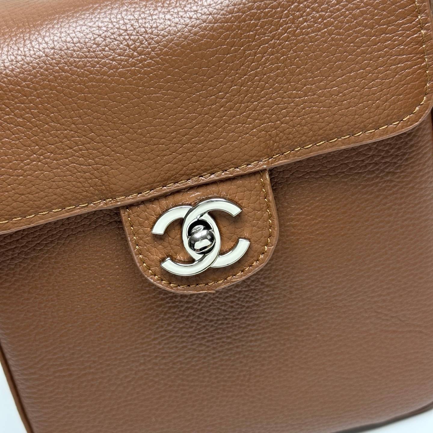 シャネル CHANEL 6228 マトラッセ フラップバッグ キャビアスキン シルバー金具 レザー編み込みチェーン 2W - 画像 18