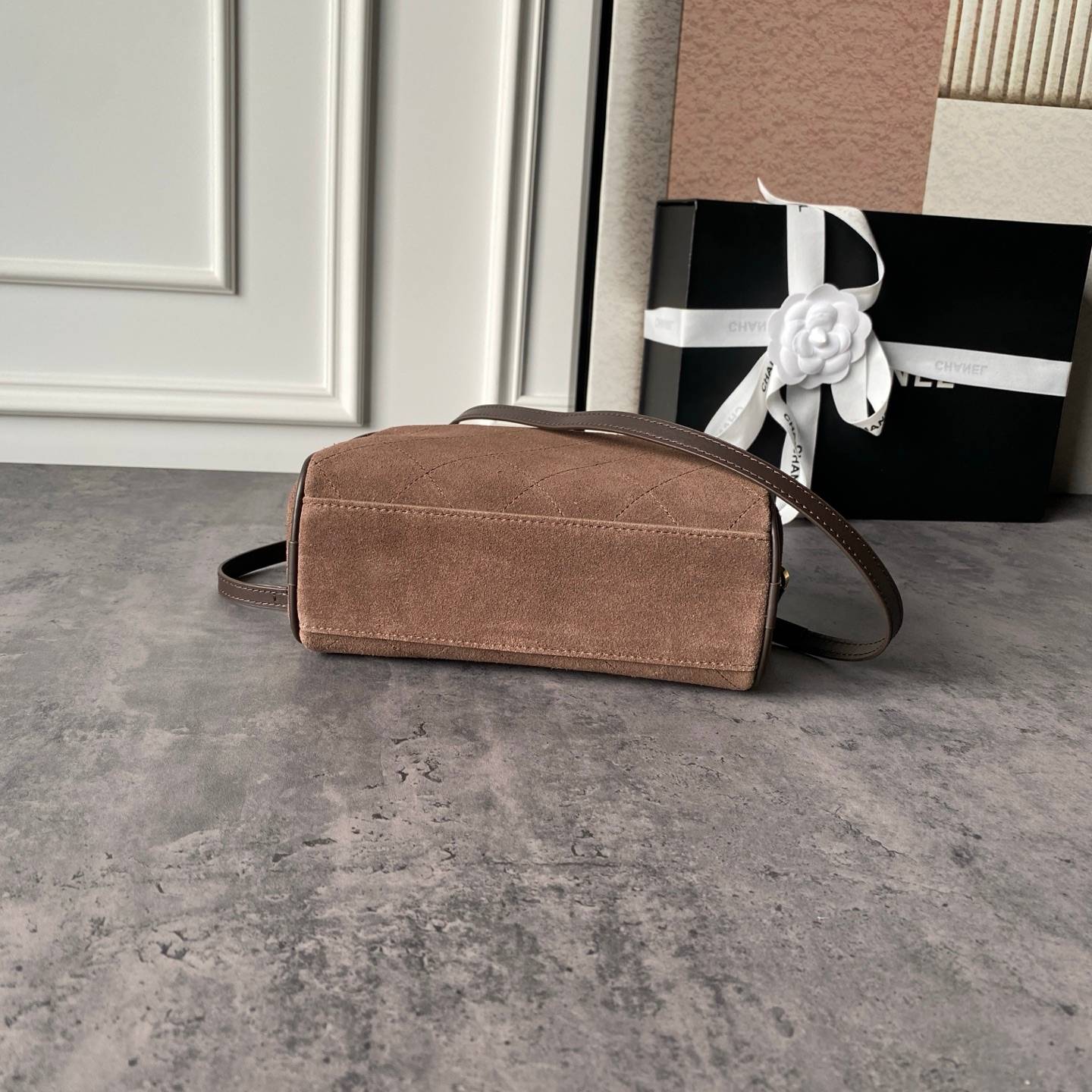 シャネル CHANEL ミニマトラッセ ラムスキン ポシェット ゴールド金具 トップハンドル付き 2WAY レディース - 画像 5