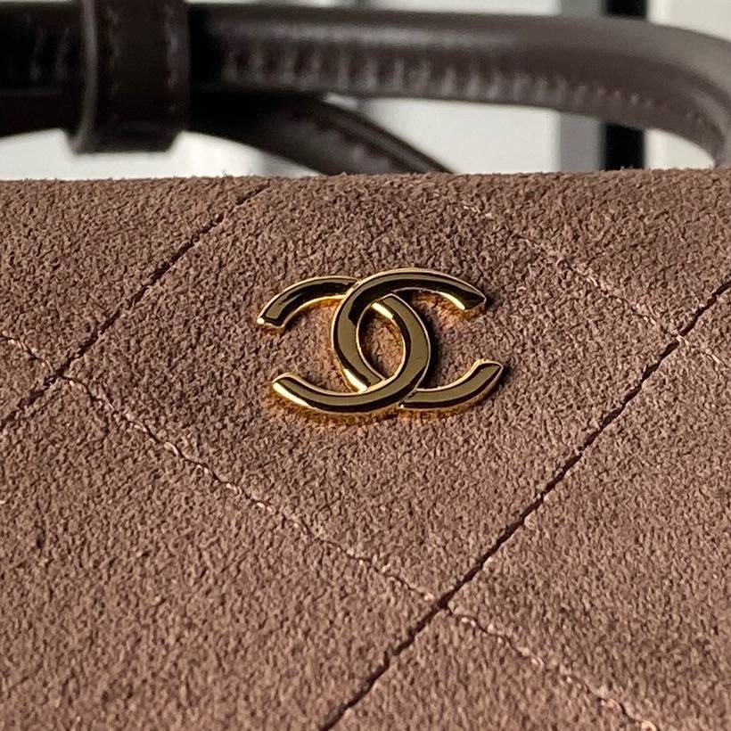 シャネル CHANEL ミニマトラッセ ラムスキン ポシェット ゴールド金具 トップハンドル付き 2WAY レディース - 画像 8