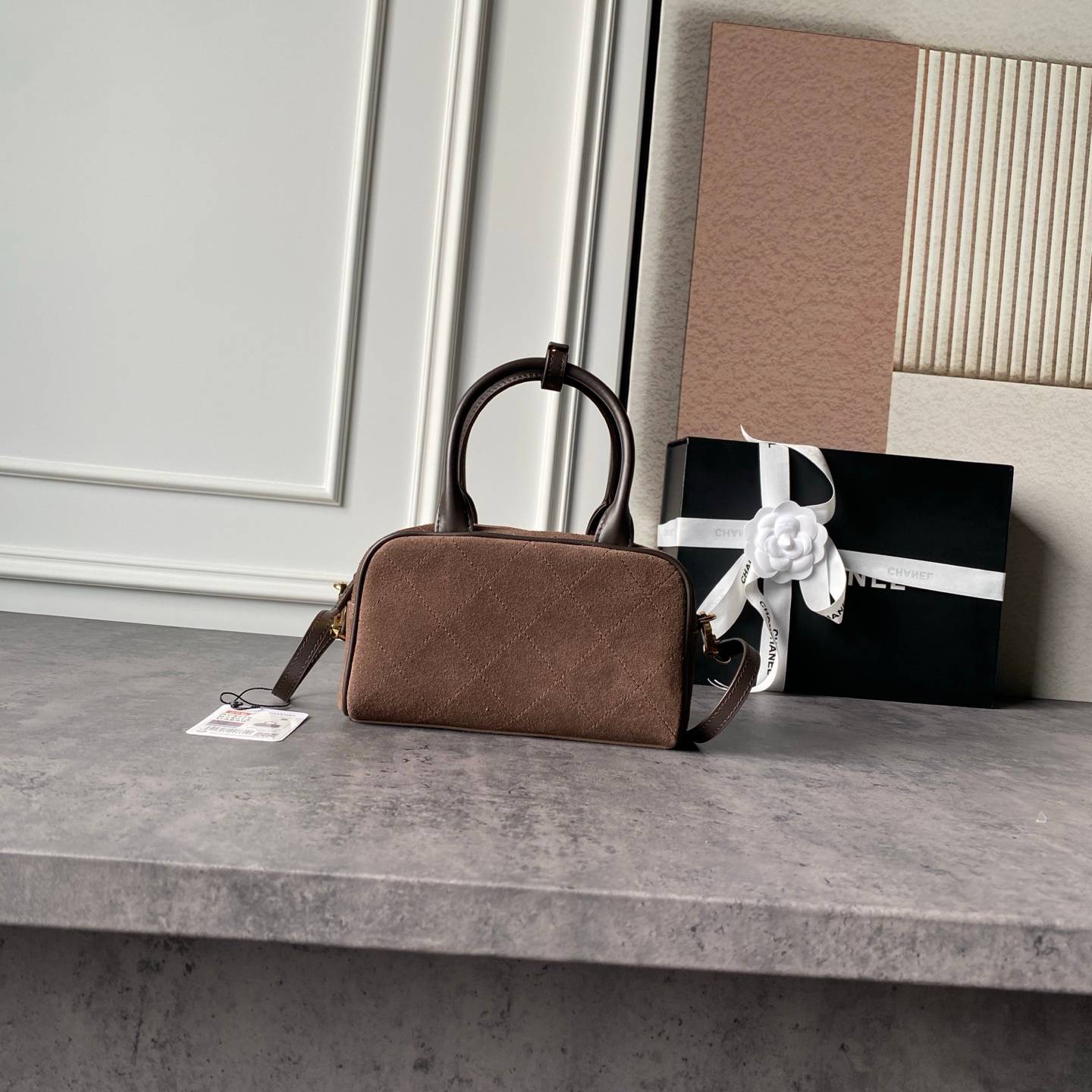 シャネル CHANEL ミニマトラッセ ラムスキン ポシェット ゴールド金具 トップハンドル付き 2WAY レディース - 画像 9