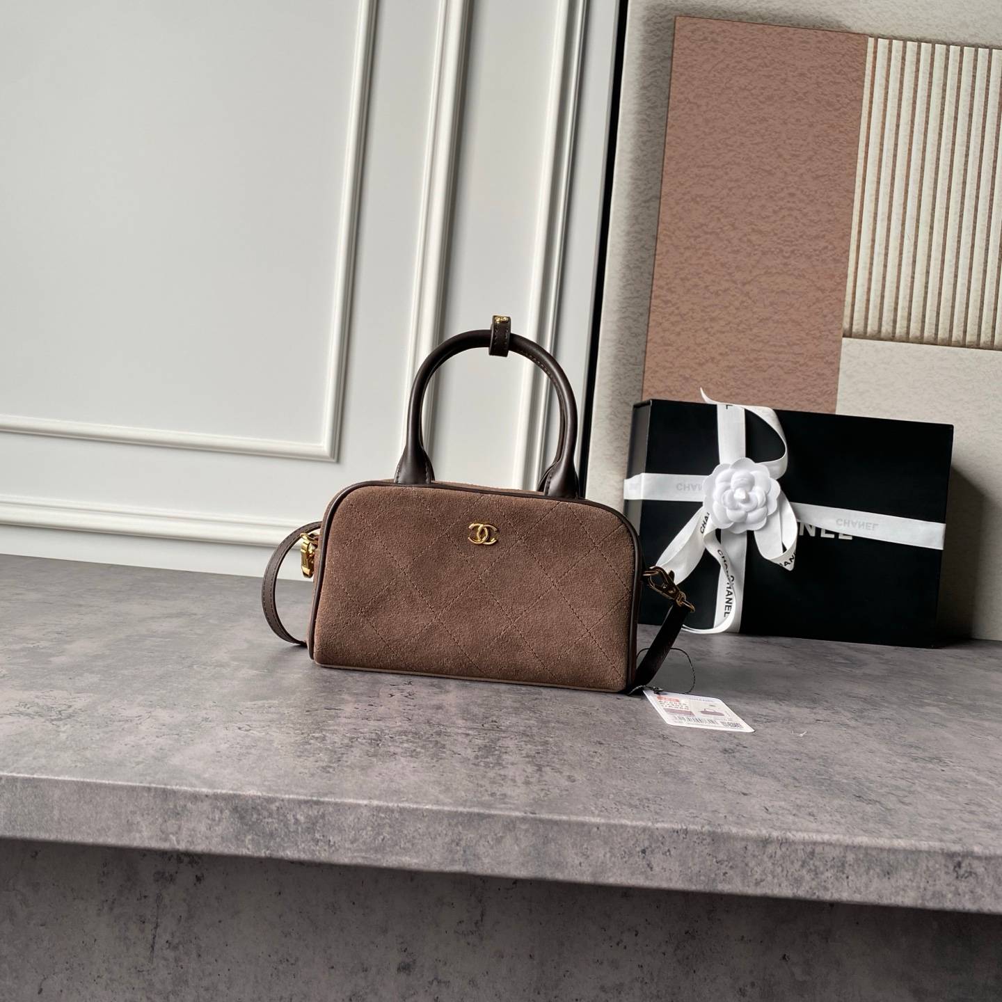 シャネル CHANEL ミニマトラッセ ラムスキン ポシェット ゴールド金具 トップハンドル付き 2WAY レディース - 画像 10