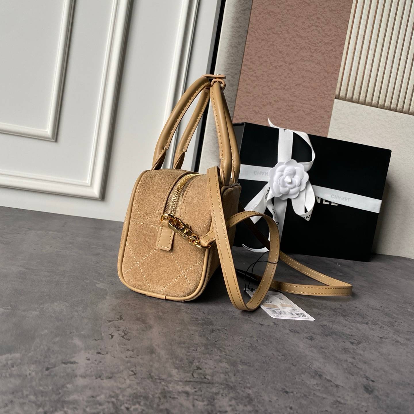 シャネル CHANEL ミニマトラッセ ラムスキン ポシェット ゴールド金具 トップハンドル付き 2WAY レディース - 画像 15