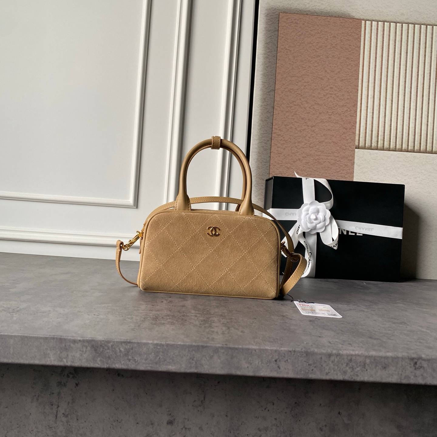 シャネル CHANEL ミニマトラッセ ラムスキン ポシェット ゴールド金具 トップハンドル付き 2WAY レディース - 画像 19