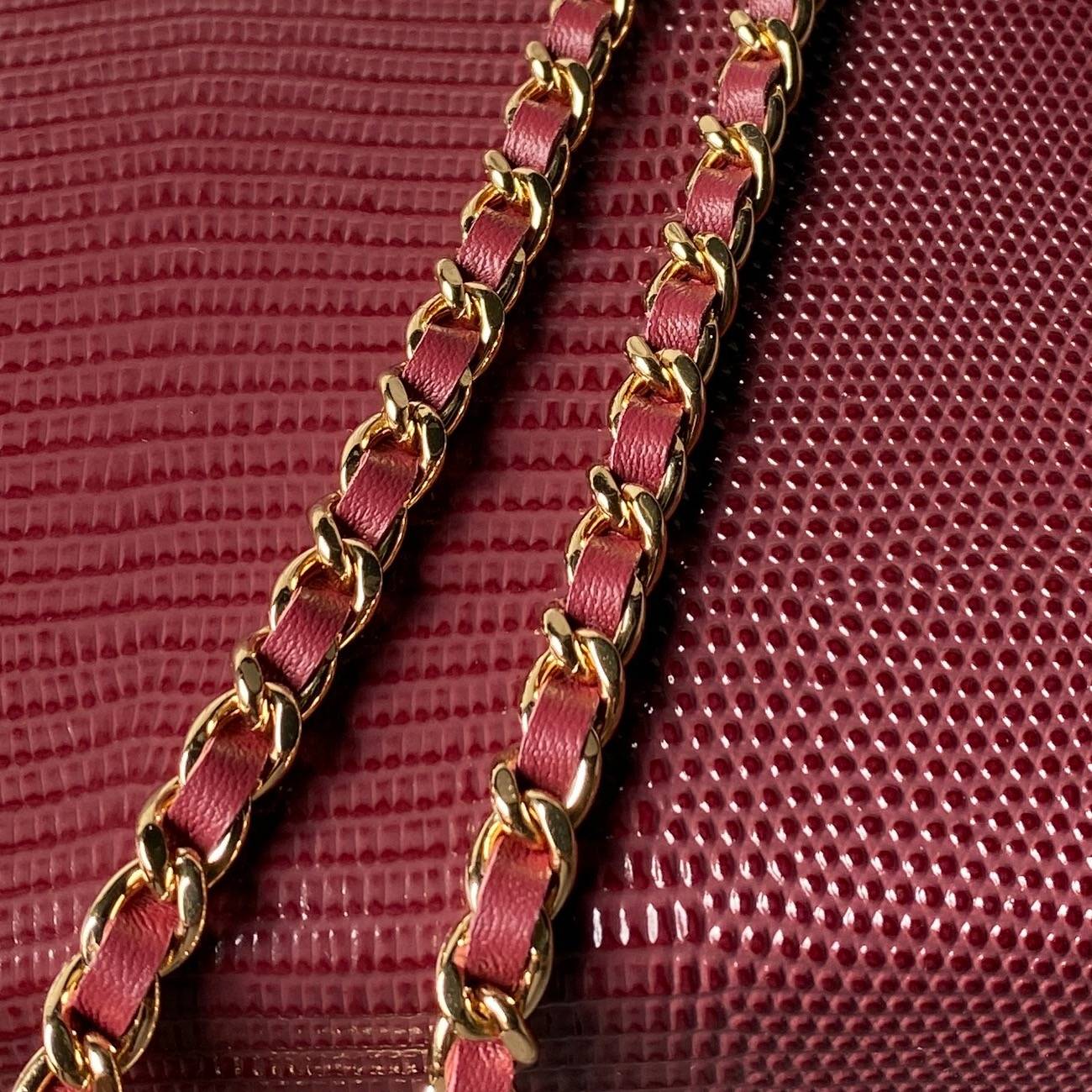 シャネル CHANEL マトラッセ キャビアスキン バニティバッグ ゴールド金具 レザー編み込みチェーン レディース - 画像 5