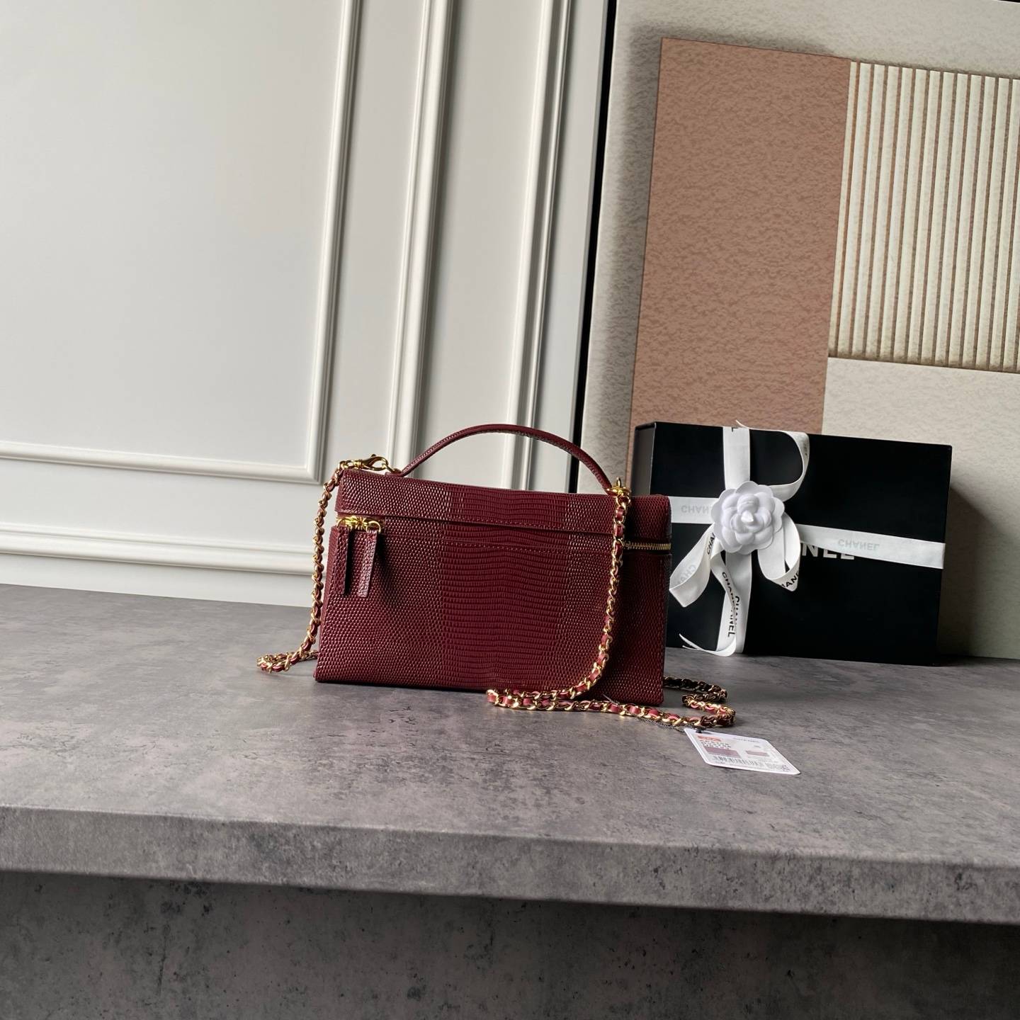 シャネル CHANEL マトラッセ キャビアスキン バニティバッグ ゴールド金具 レザー編み込みチェーン レディース - 画像 9