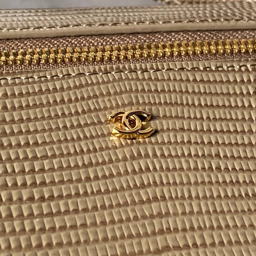 シャネル CHANEL マトラッセ キャビアスキン バニティバッグ ゴールド金具 レザー編み込みチェーン レディース - 画像 17