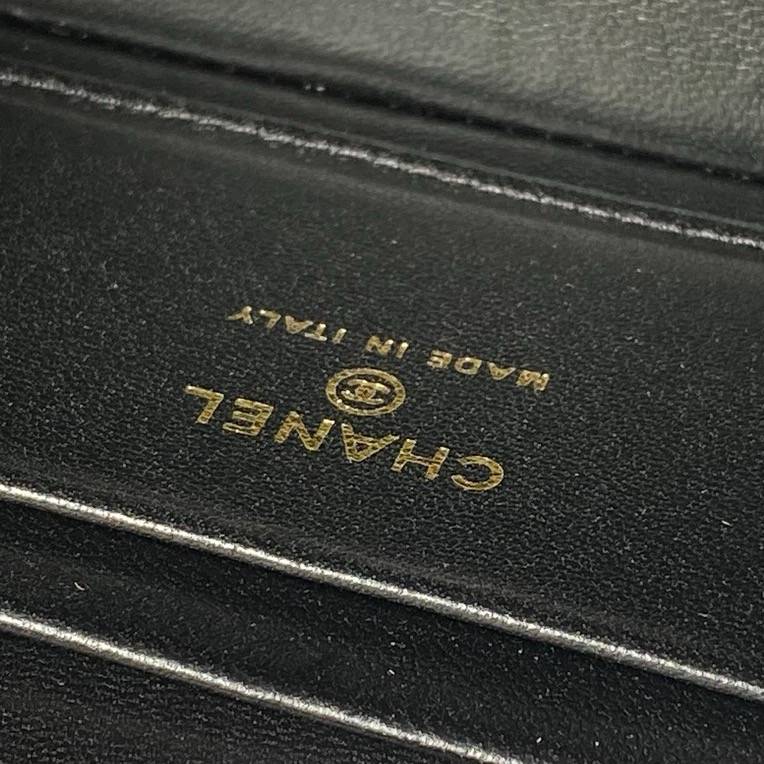 シャネル CHANEL マトラッセ キャビアスキン バニティバッグ ゴールド金具 レザー編み込みチェーン レディース - 画像 20