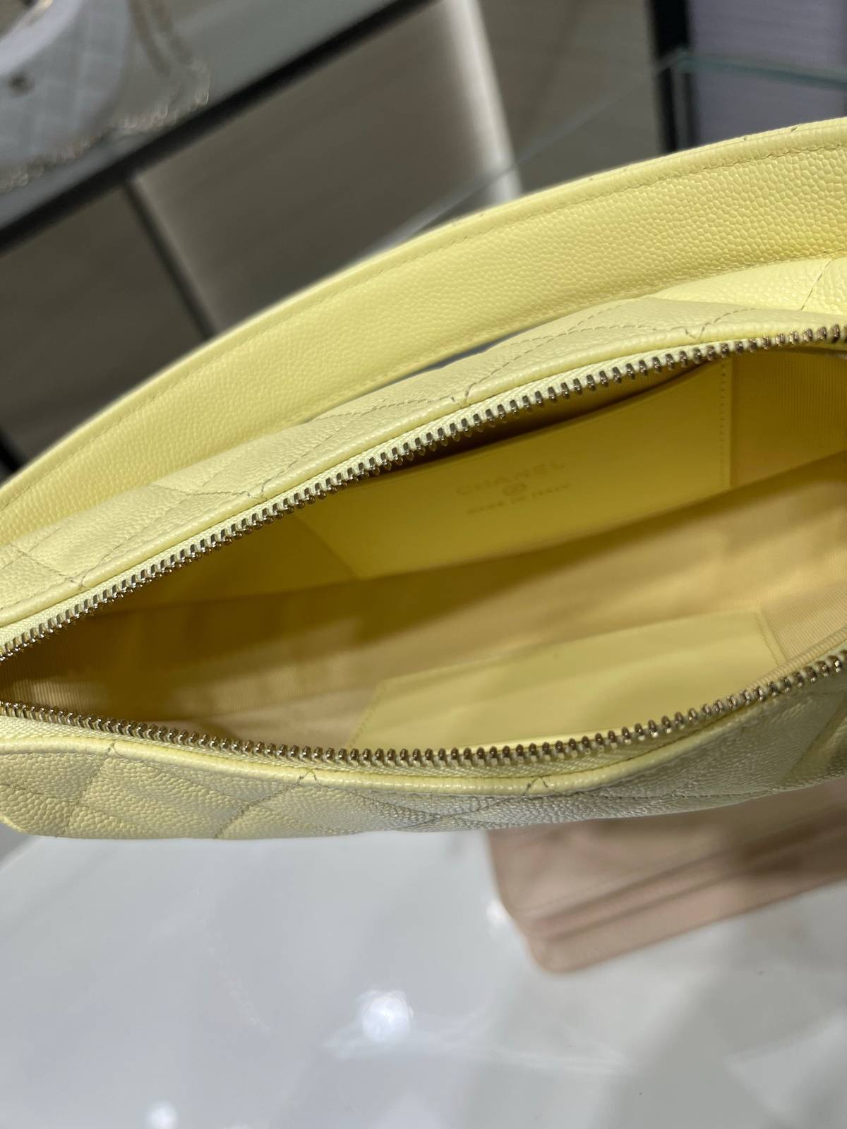 シャネル AP5094Y マトラッセ チェーンショルダーバッグ キャビアスキン ブラック ゴールド金具 レディース - 画像 12