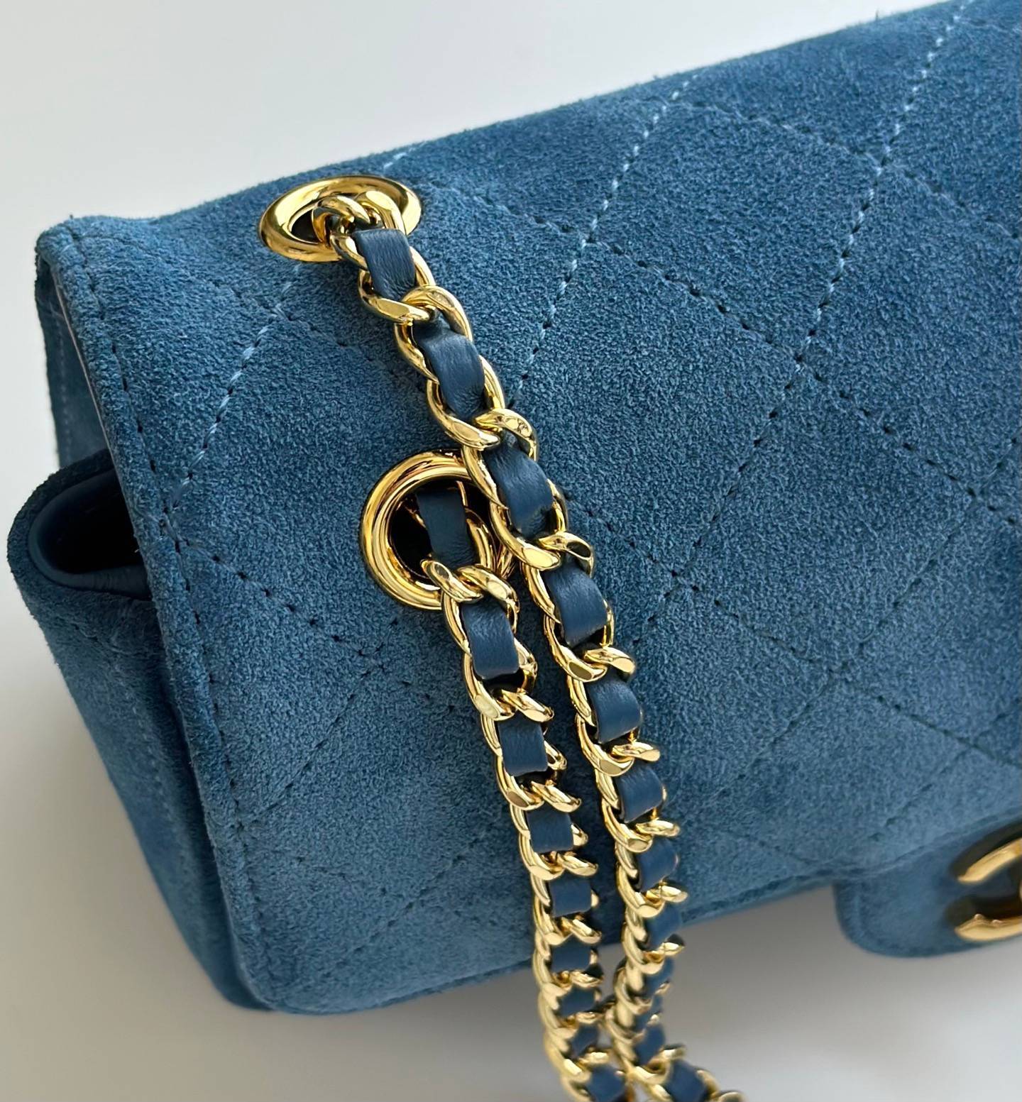 CHANEL シャネル マトラッセ ラムスキン フラップバッグ ゴールド金具 ミニバッグ グリーン レディース - 画像 12