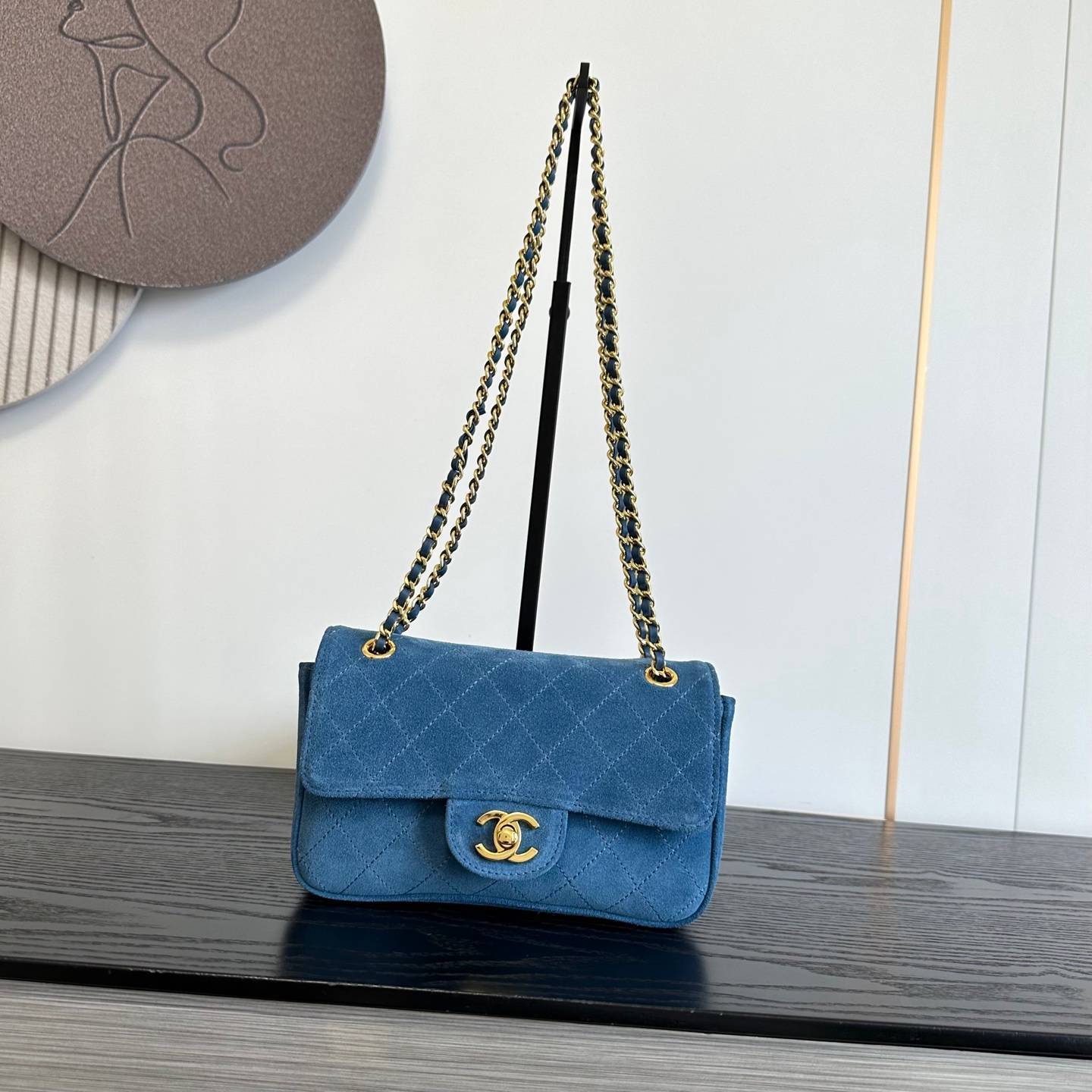 CHANEL シャネル マトラッセ ラムスキン フラップバッグ ゴールド金具 ミニバッグ グリーン レディース - 画像 19