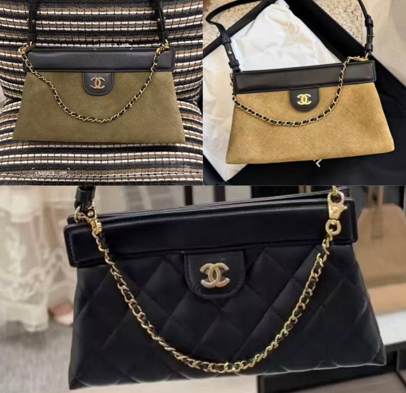 シャネル 5540 マトラッセ ラムスキン チェーンショルダーバッグ ブラック ベージュ ヴィンテージゴールド金具 レデ - 画像 1