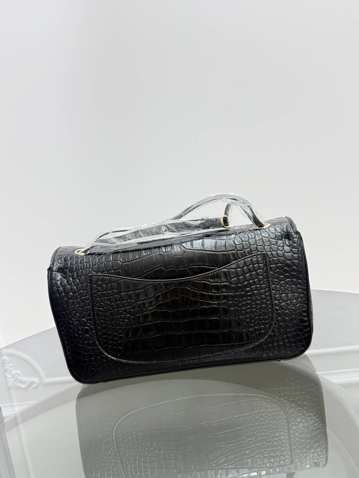 シャネル CHANEL キャビアスキン マトラッセ フラップバッグ ゴールド金具 ターンロック レザー編み込みチェーン - 画像 10