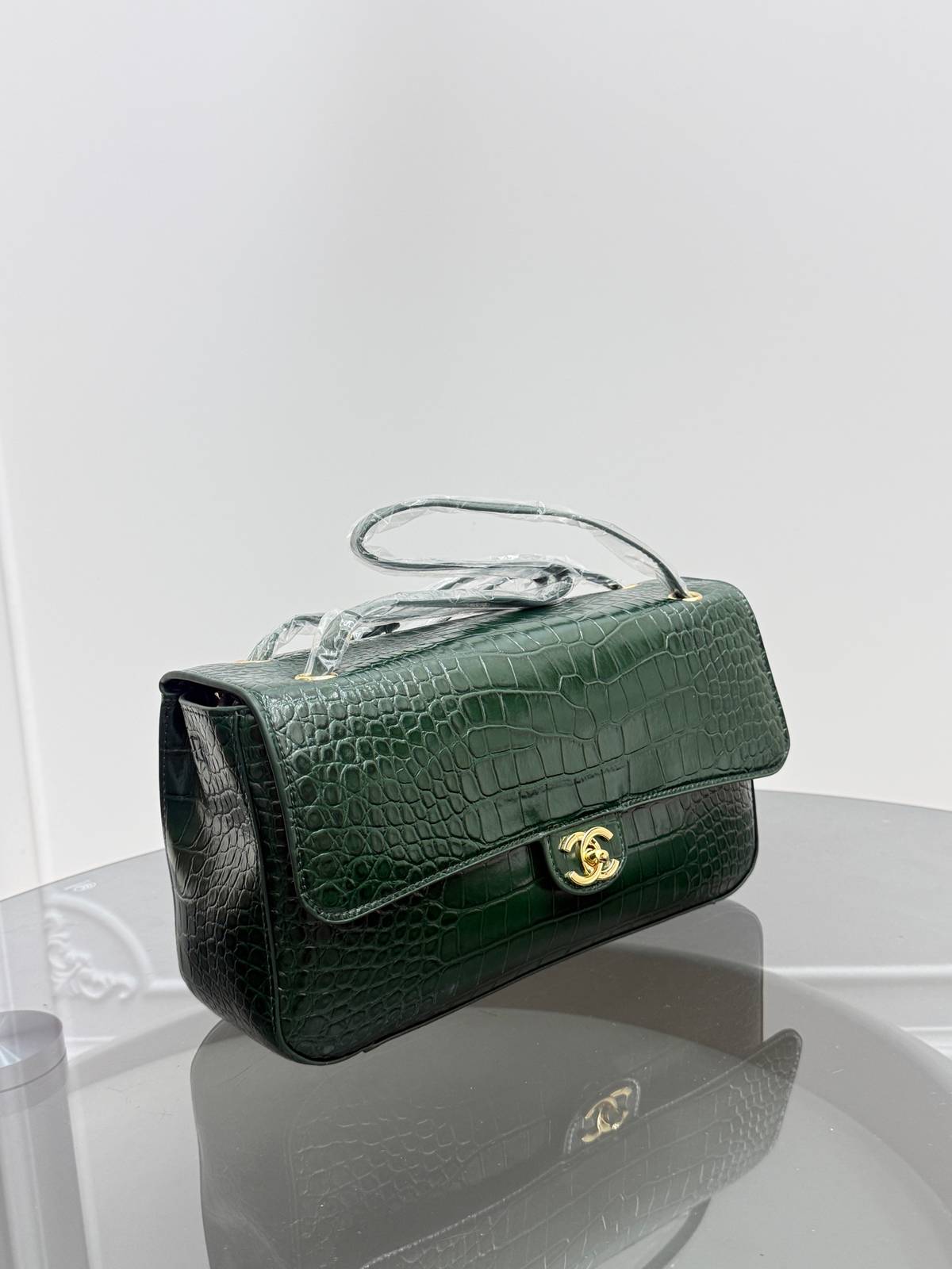 シャネル CHANEL キャビアスキン マトラッセ フラップバッグ ゴールド金具 ターンロック レザー編み込みチェーン - 画像 20