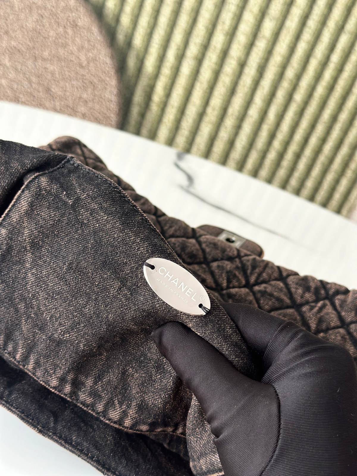 シャネル CHANEL マトラッセ デカマトラッセ キャビアスキン チェーンショルダーバッグ ゴールド金具 レディース - 画像 5