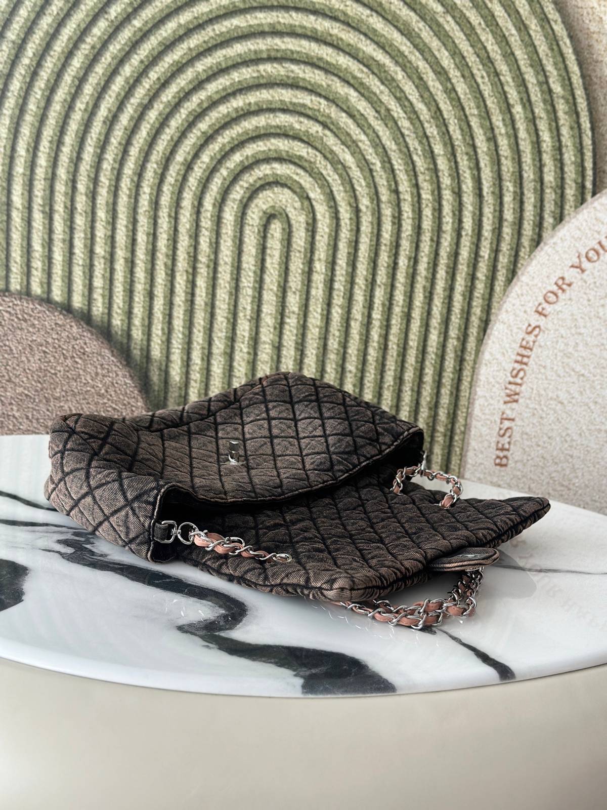 シャネル CHANEL マトラッセ デカマトラッセ キャビアスキン チェーンショルダーバッグ ゴールド金具 レディース - 画像 7