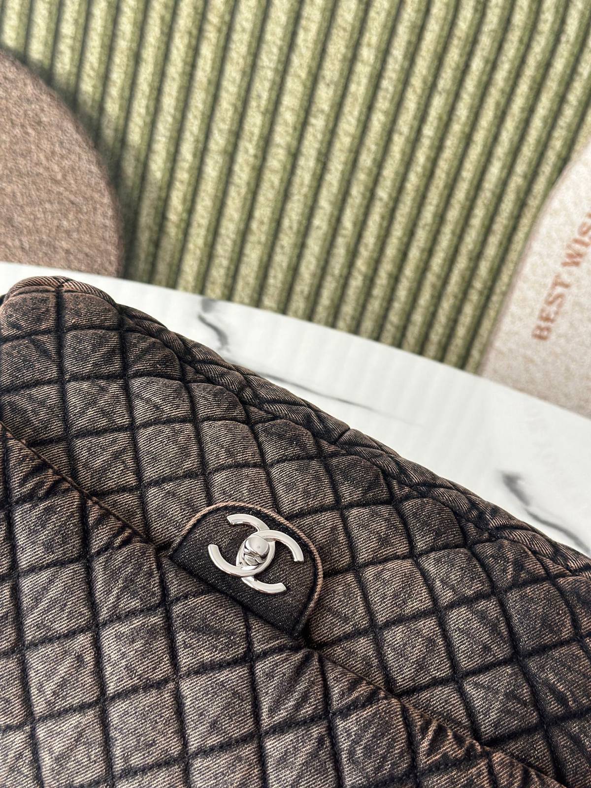 シャネル CHANEL マトラッセ デカマトラッセ キャビアスキン チェーンショルダーバッグ ゴールド金具 レディース - 画像 10