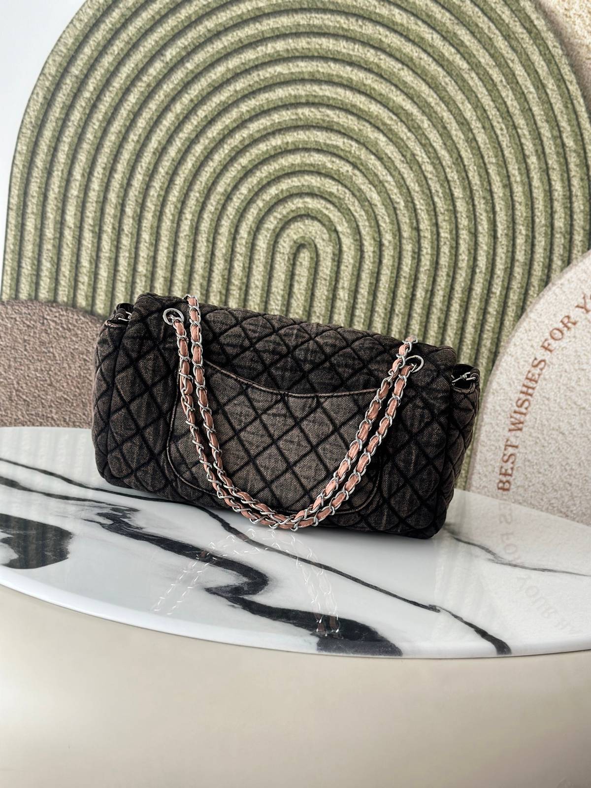 シャネル CHANEL マトラッセ デカマトラッセ キャビアスキン チェーンショルダーバッグ ゴールド金具 レディース - 画像 11