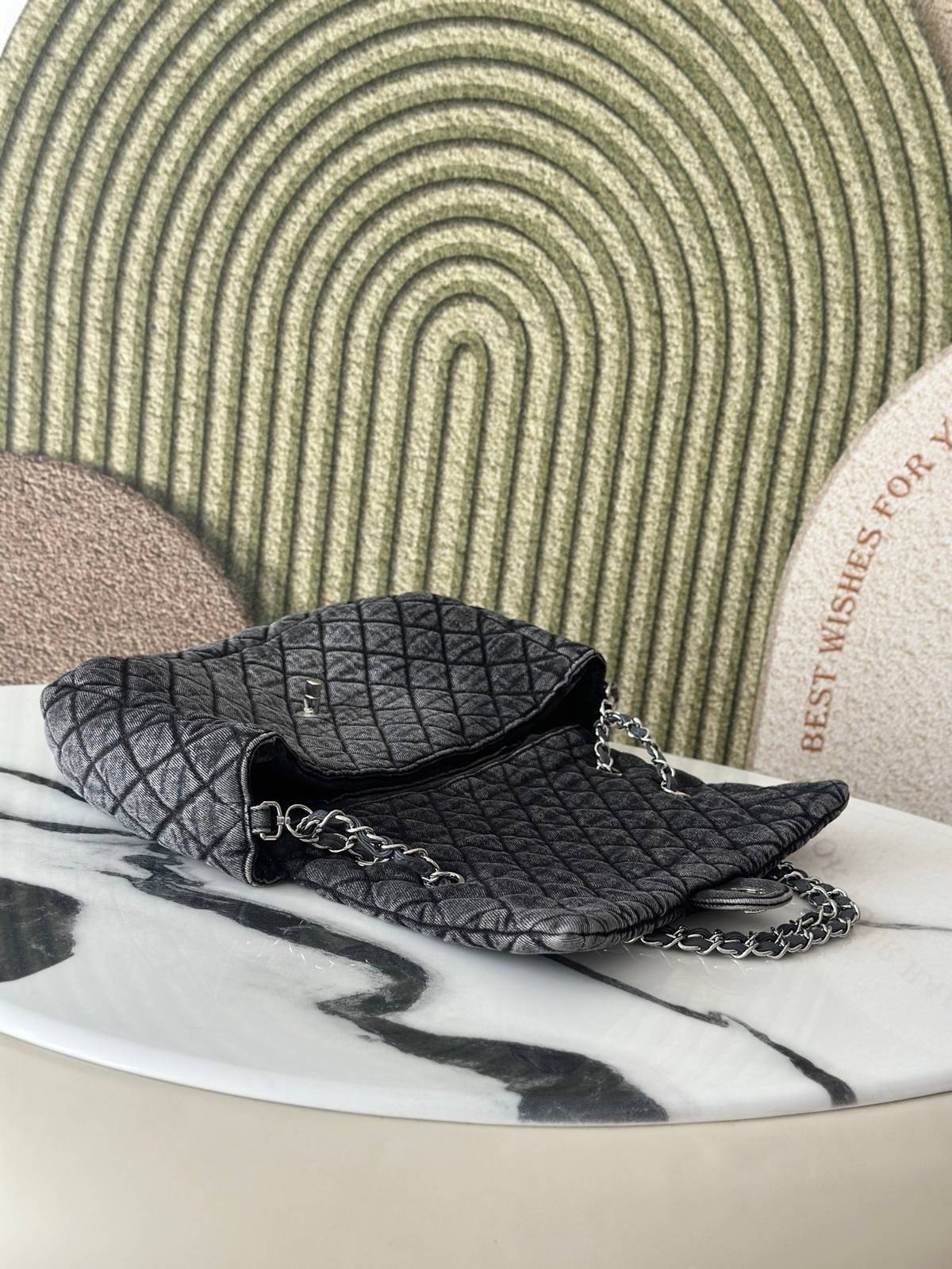 シャネル CHANEL マトラッセ デカマトラッセ キャビアスキン チェーンショルダーバッグ ゴールド金具 レディース - 画像 16