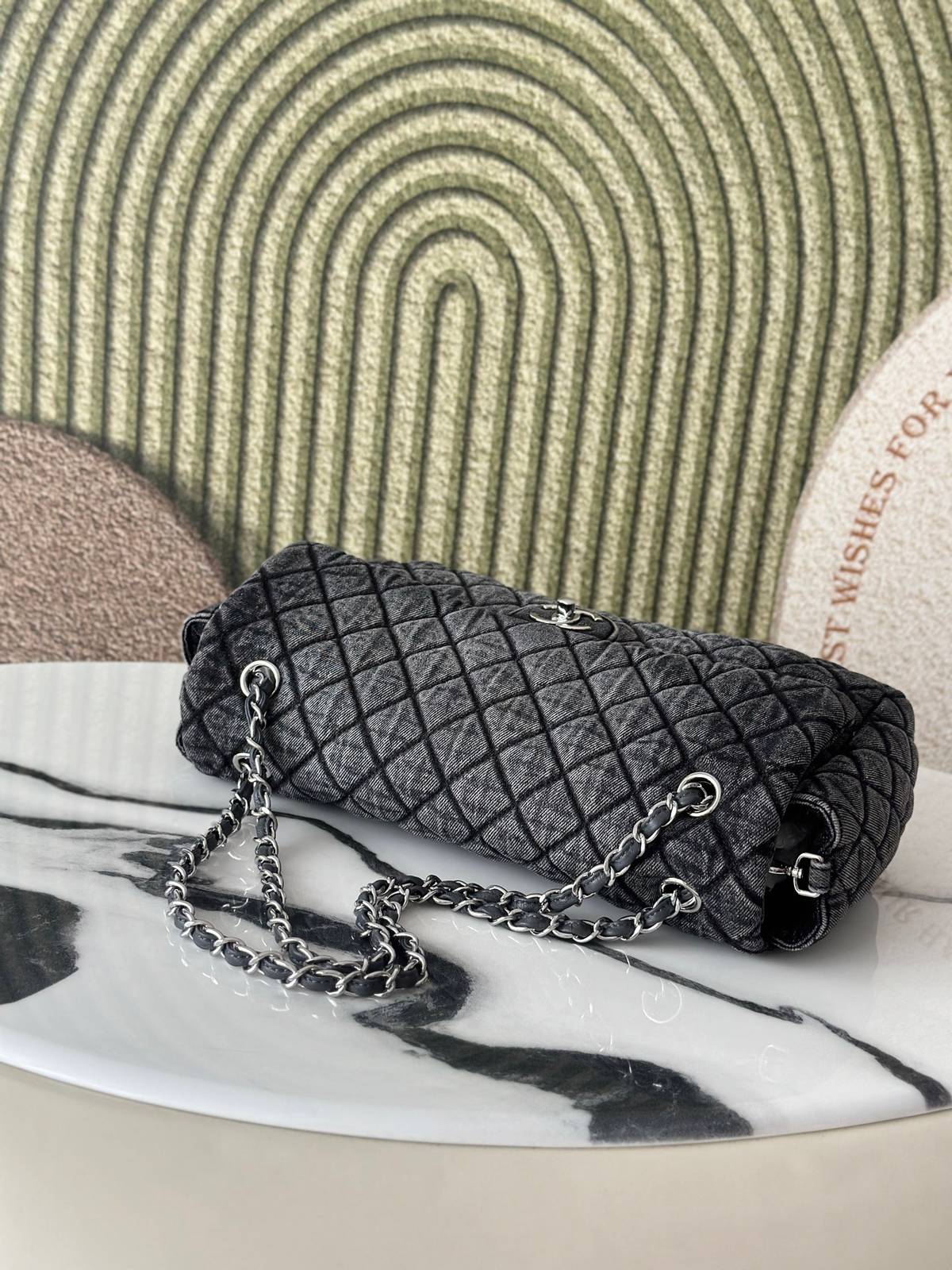 シャネル CHANEL マトラッセ デカマトラッセ キャビアスキン チェーンショルダーバッグ ゴールド金具 レディース - 画像 17