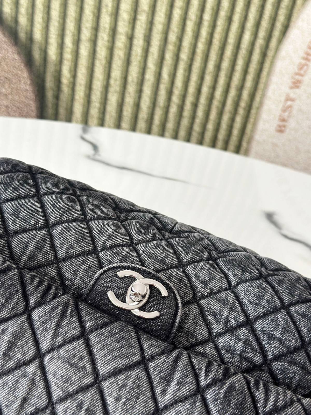 シャネル CHANEL マトラッセ デカマトラッセ キャビアスキン チェーンショルダーバッグ ゴールド金具 レディース - 画像 19