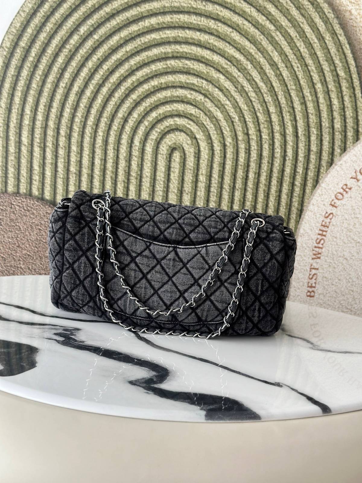 シャネル CHANEL マトラッセ デカマトラッセ キャビアスキン チェーンショルダーバッグ ゴールド金具 レディース - 画像 20