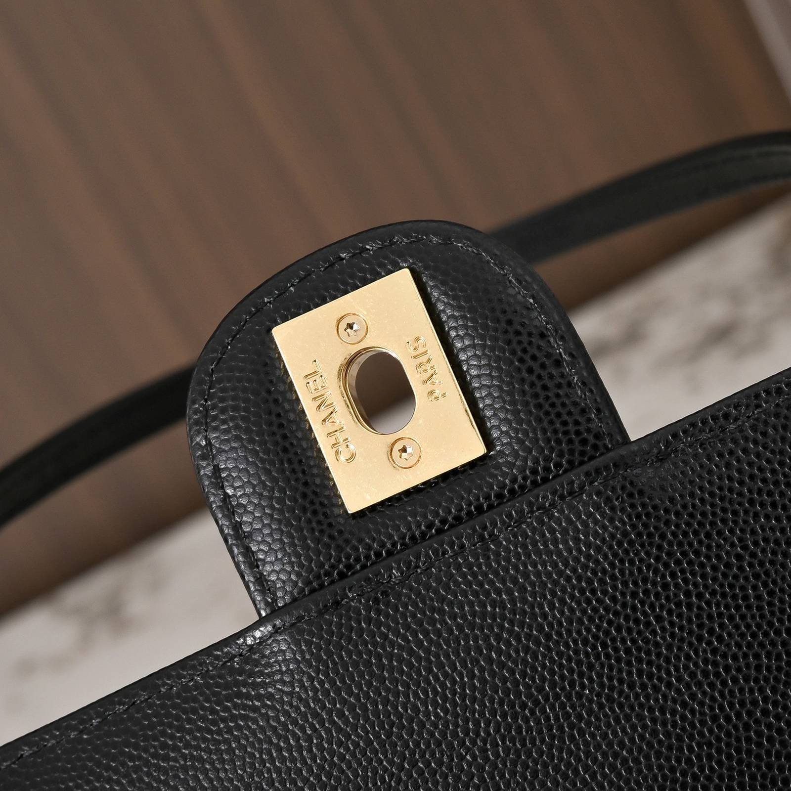 CHANEL シャネル マトラッセ フラップバッグ チェーンショルダーバッグ ブラック ゴールド金具 レディース - 画像 5