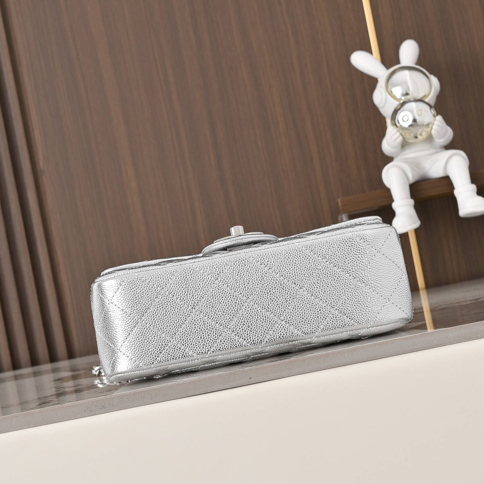 シャネル CHANEL マトラッセ キャビアスキン チェーンショルダーバッグ シルバー金具 レディース - 画像 7