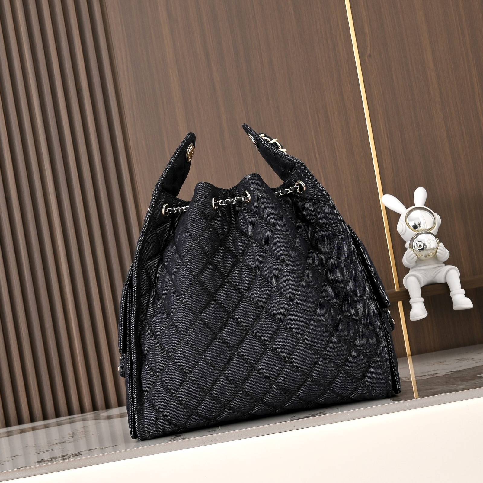 シャネル CHANEL 5311 マトラッセ チェーンショルダーバッグ キャビアスキン ゴールド金具 レディース - 画像 8