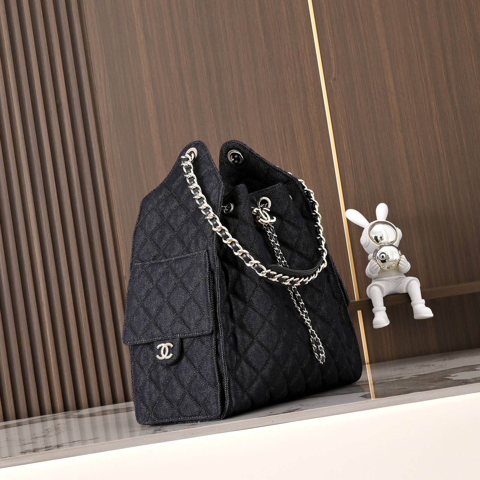 シャネル CHANEL 5311 マトラッセ チェーンショルダーバッグ キャビアスキン ゴールド金具 レディース - 画像 9