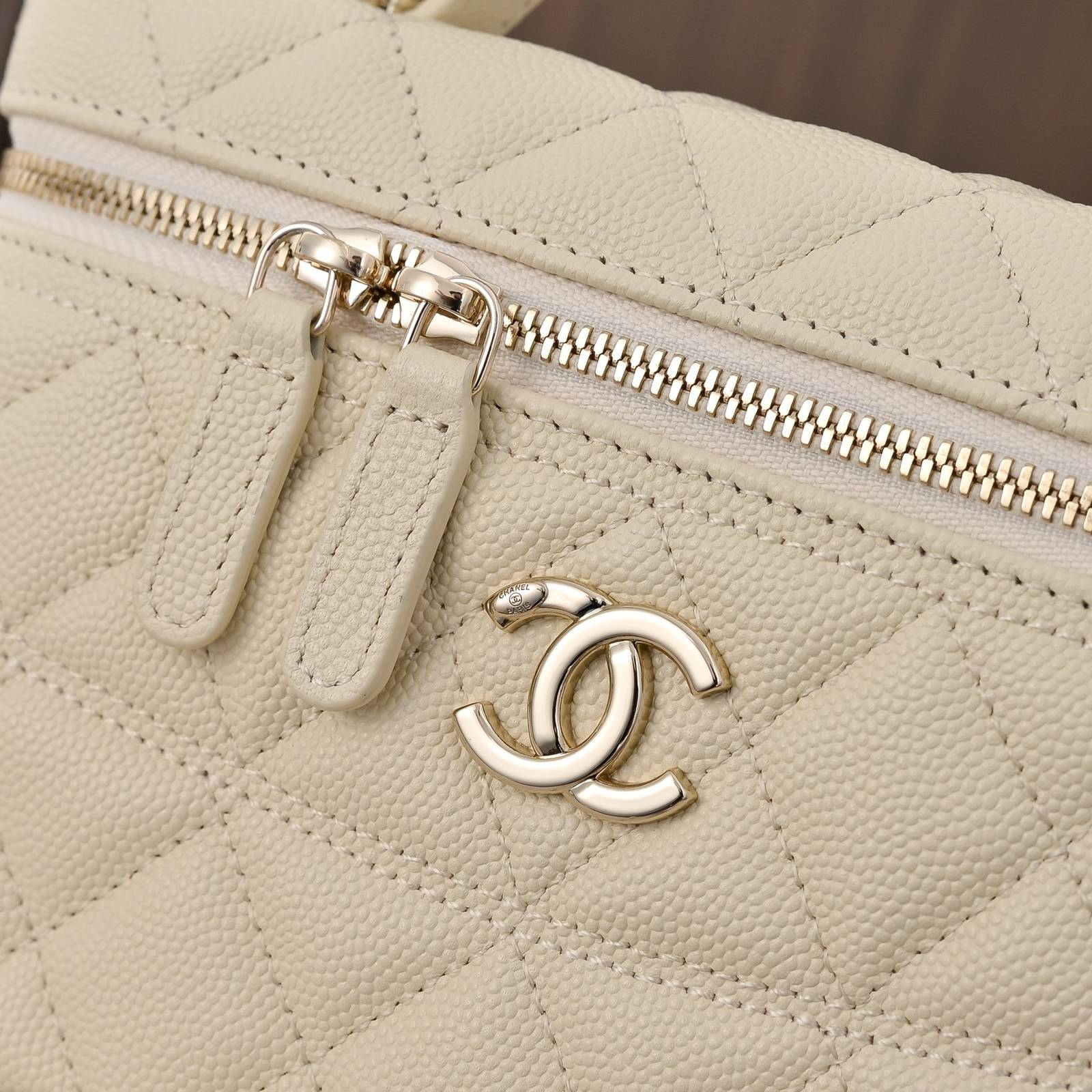 シャネル CHANEL マトラッセ ハンドバッグ キャビアスキン ゴールド金具 フラップバッグ レザー編み込みチェーン - 画像 15