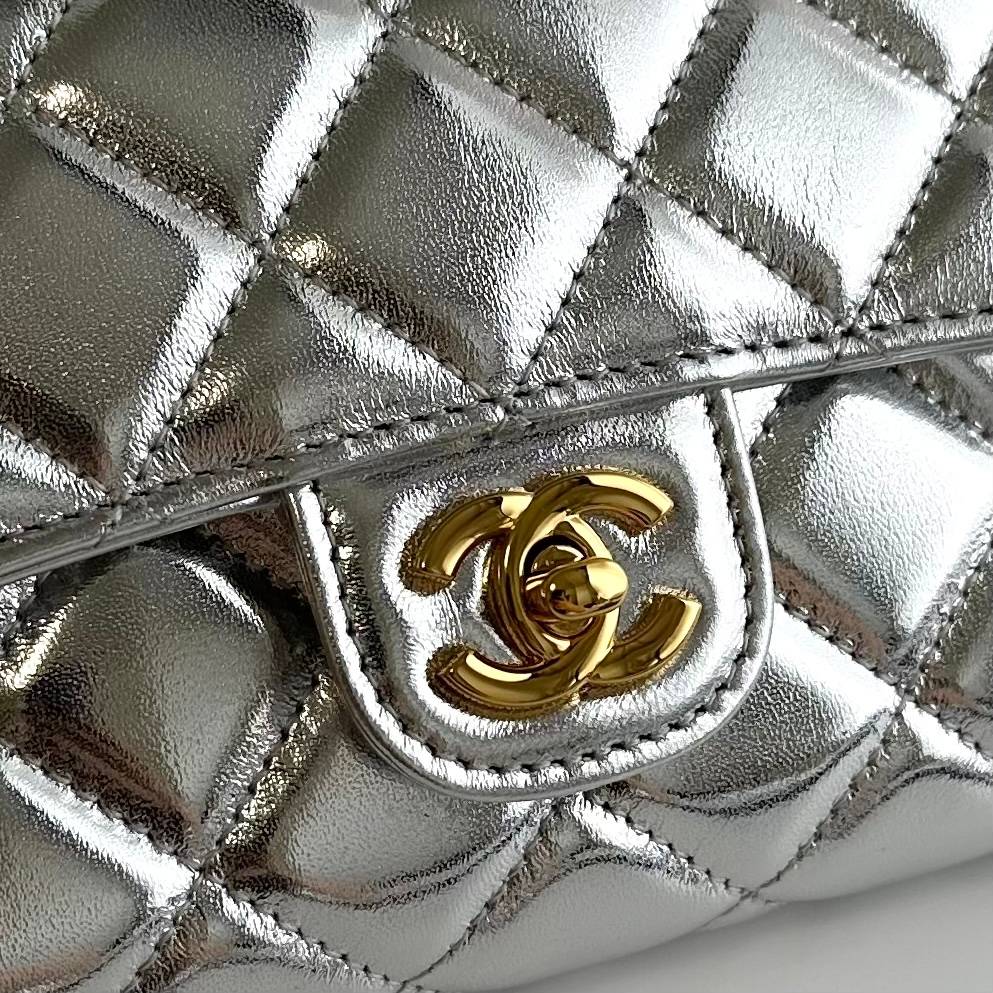 シャネル マトラッセ ラムスキン ブラック ゴールド金具 チェーンショルダーバッグ レディース - 画像 14