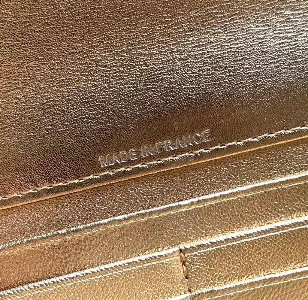 シャネル マトラッセ ラムスキン ブラック ゴールド金具 チェーンショルダーバッグ レディース - 画像 20