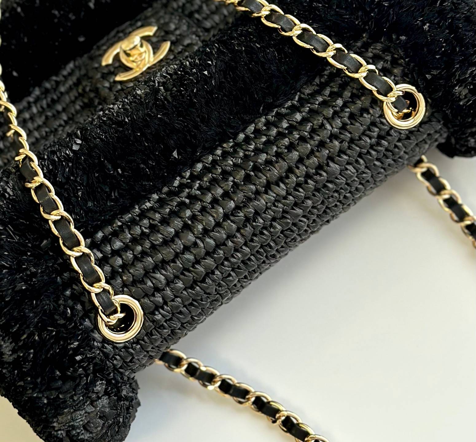 シャネル CHANEL マトラッセ ココマーク キャビアスキン チェーンショルダーバッグ ブラック ゴールド金具 レディ - 画像 3