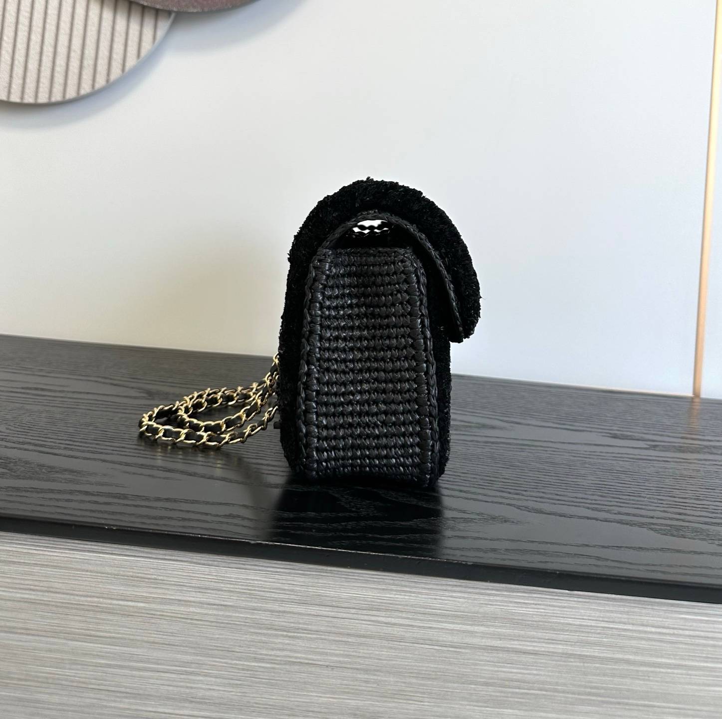 シャネル CHANEL マトラッセ ココマーク キャビアスキン チェーンショルダーバッグ ブラック ゴールド金具 レディ - 画像 9