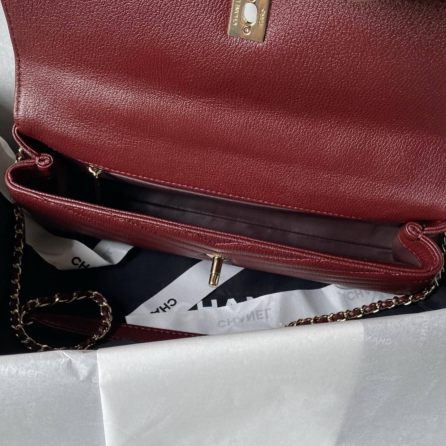 シャネル CHANEL マトラッセ ラムスキン フラップバッグ ゴールド金具 ターンロック チェーンショルダー レディー - 画像 4