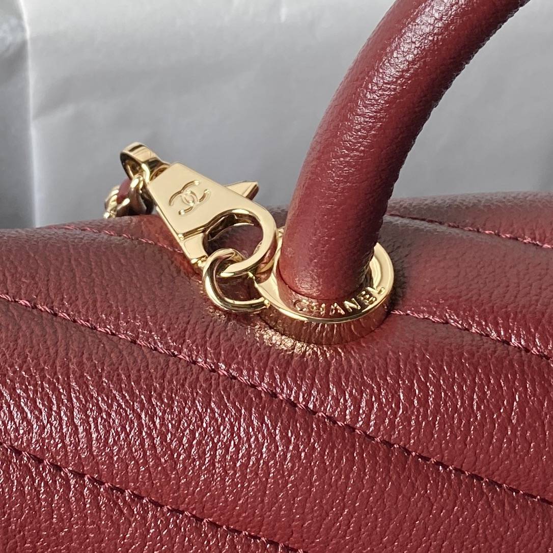 シャネル CHANEL マトラッセ ラムスキン フラップバッグ ゴールド金具 ターンロック チェーンショルダー レディー - 画像 6