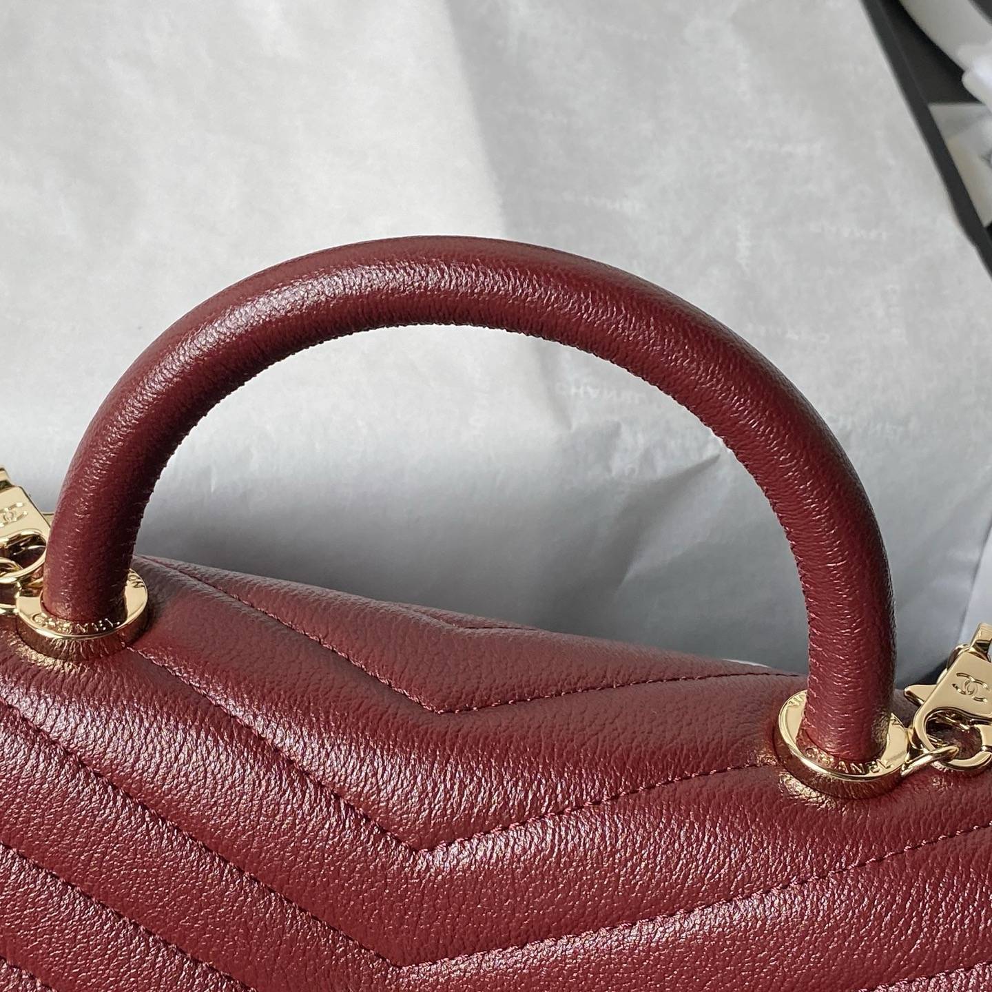 シャネル CHANEL マトラッセ ラムスキン フラップバッグ ゴールド金具 ターンロック チェーンショルダー レディー - 画像 7