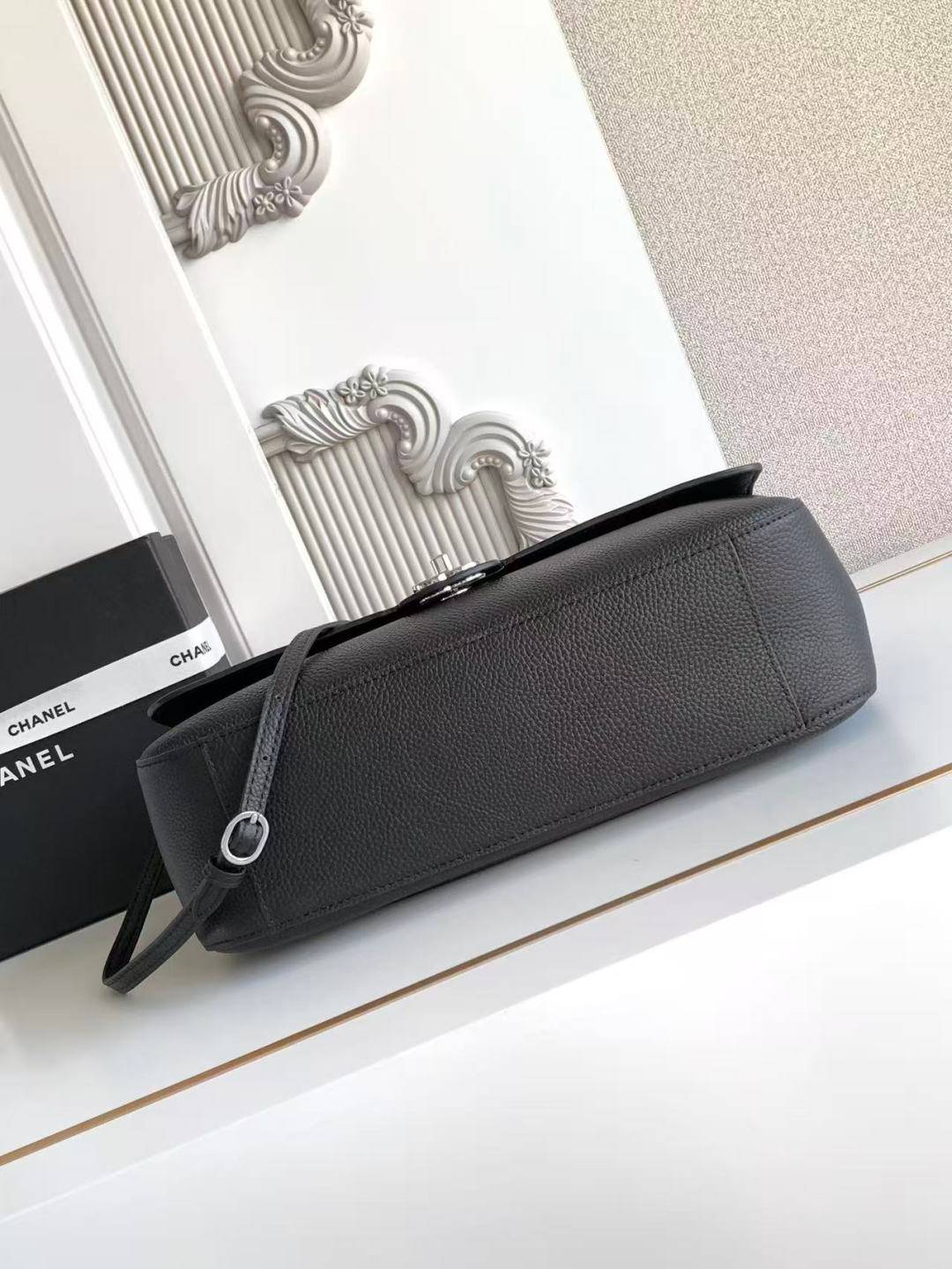 シャネル CHANEL マトラッセ チェーンショルダーバッグ キャビアスキン ゴールド金具 レディース ブラック - 画像 7