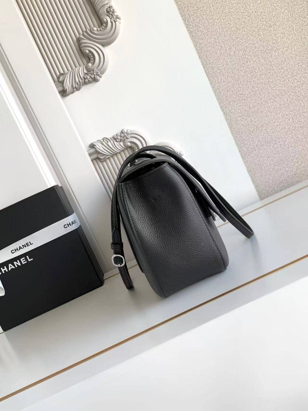 シャネル CHANEL マトラッセ チェーンショルダーバッグ キャビアスキン ゴールド金具 レディース ブラック - 画像 8