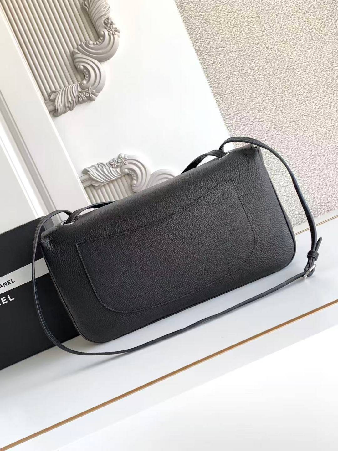 シャネル CHANEL マトラッセ チェーンショルダーバッグ キャビアスキン ゴールド金具 レディース ブラック - 画像 9