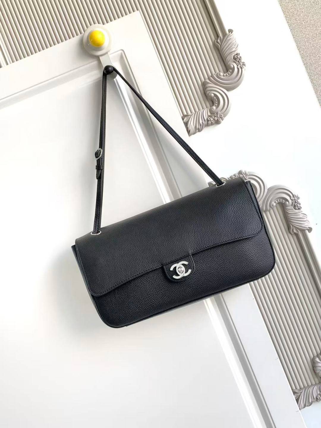 シャネル CHANEL マトラッセ チェーンショルダーバッグ キャビアスキン ゴールド金具 レディース ブラック - 画像 11
