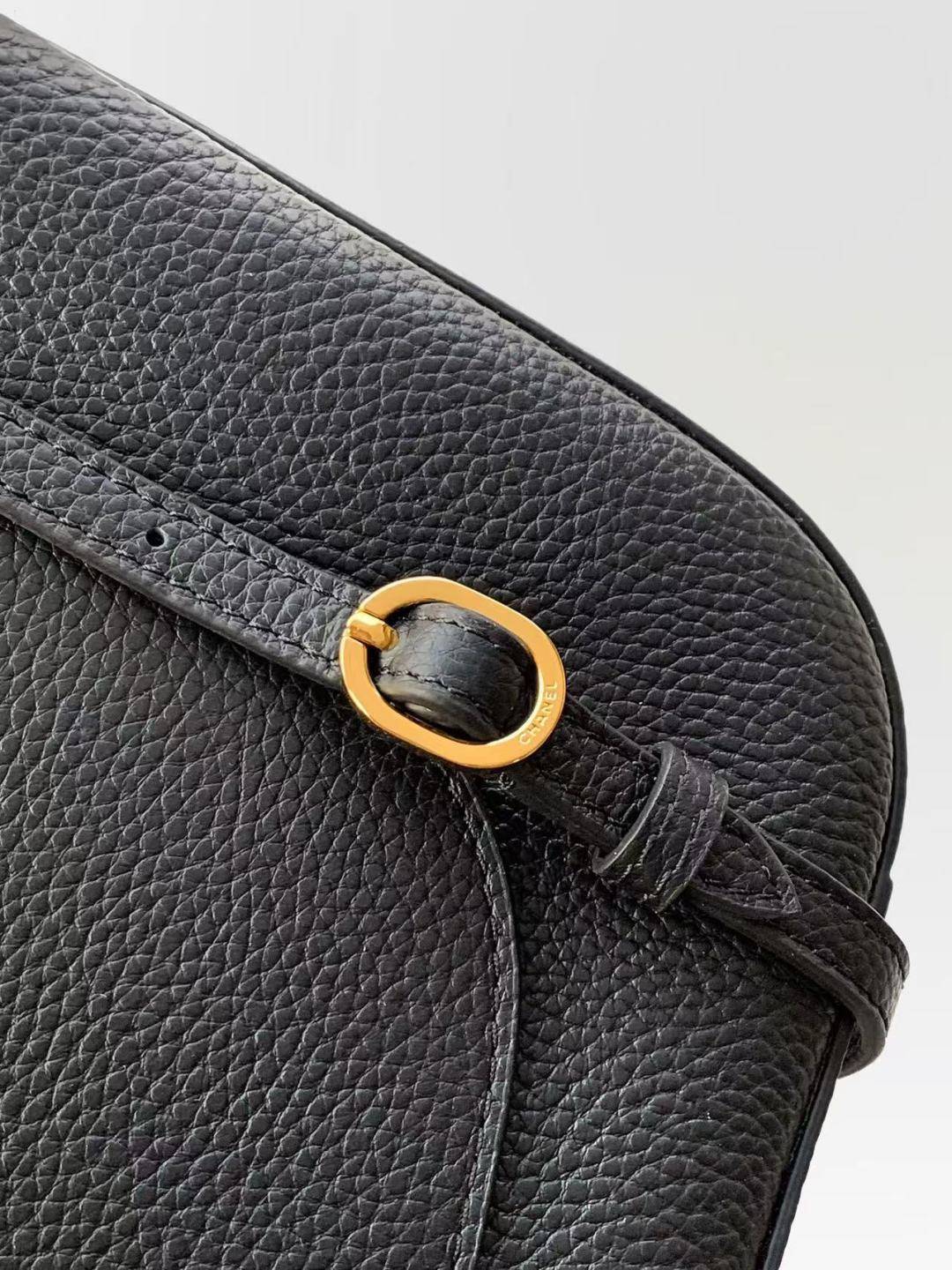 シャネル CHANEL マトラッセ チェーンショルダーバッグ キャビアスキン ゴールド金具 レディース ブラック - 画像 14