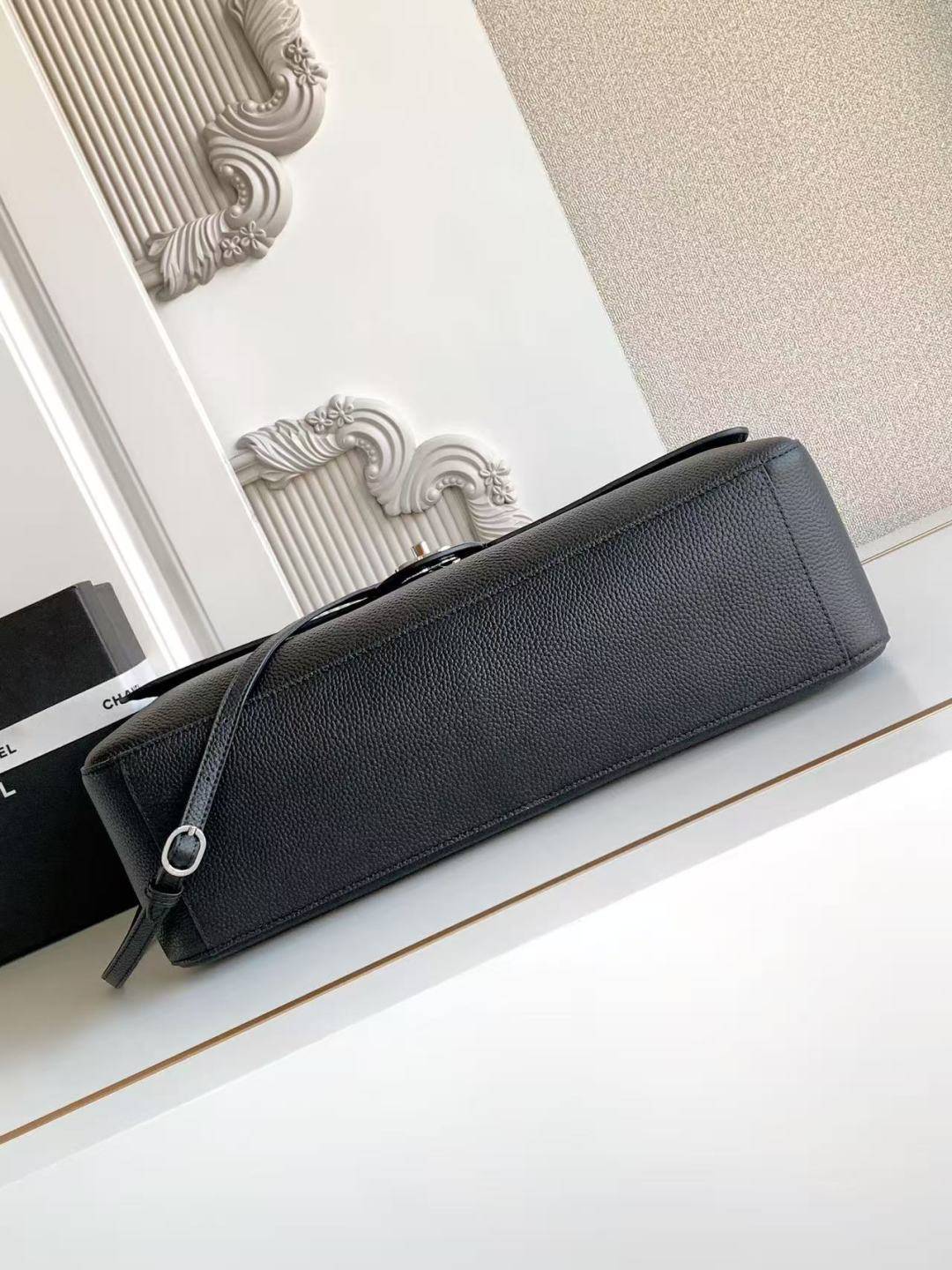シャネル CHANEL マトラッセ チェーンショルダーバッグ キャビアスキン ブラック ゴールド金具 レディース - 画像 7