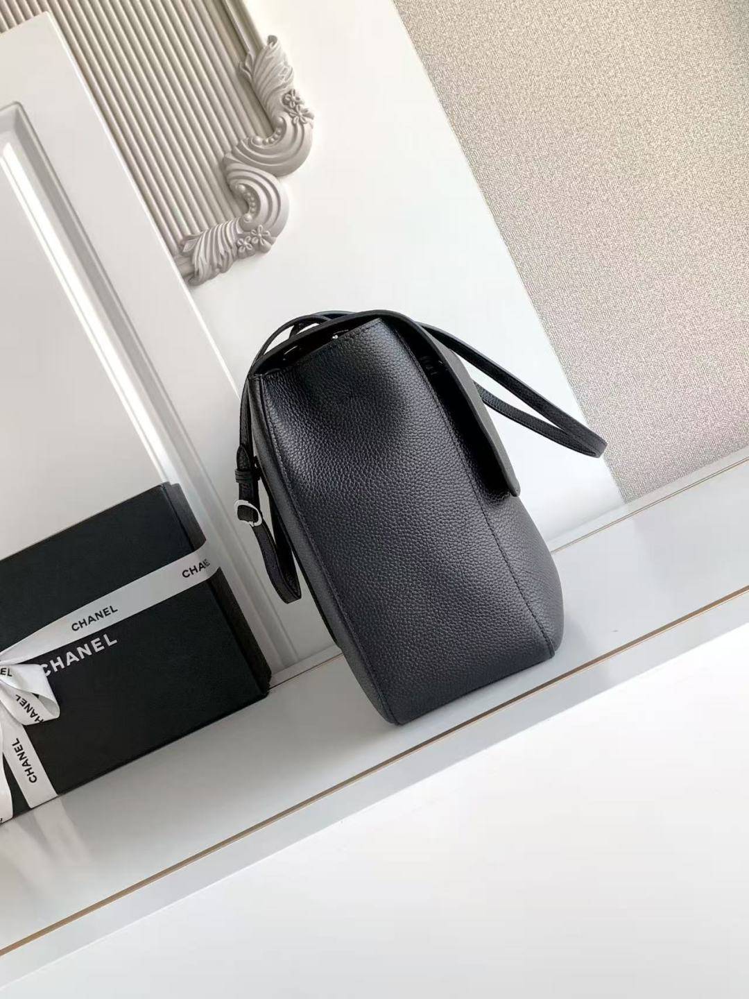 シャネル CHANEL マトラッセ チェーンショルダーバッグ キャビアスキン ブラック ゴールド金具 レディース - 画像 8